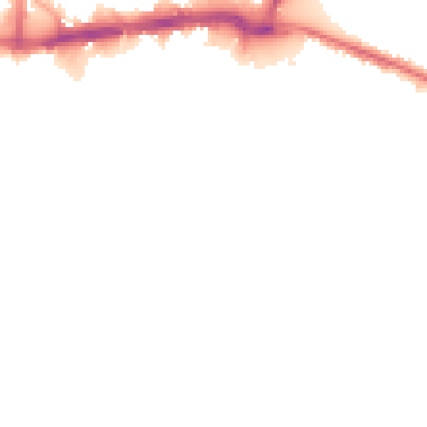 Night-time road noise heatmap for WS1 1JZ