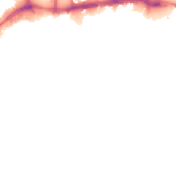 Night-time road noise heatmap for WS1 1LR