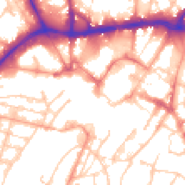 Daytime road noise heatmap for WS1 1NG