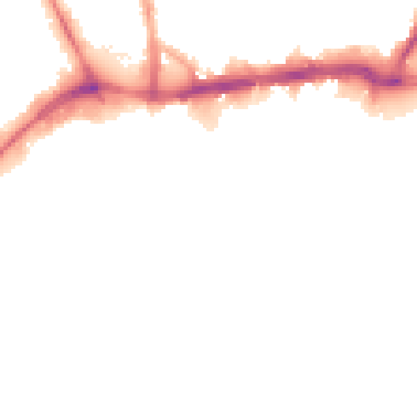 Night-time road noise heatmap for WS1 1NR