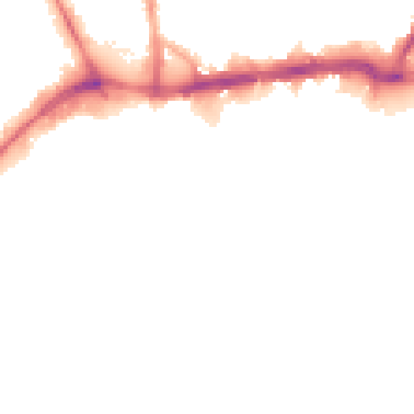 Night-time road noise heatmap for WS1 1NT