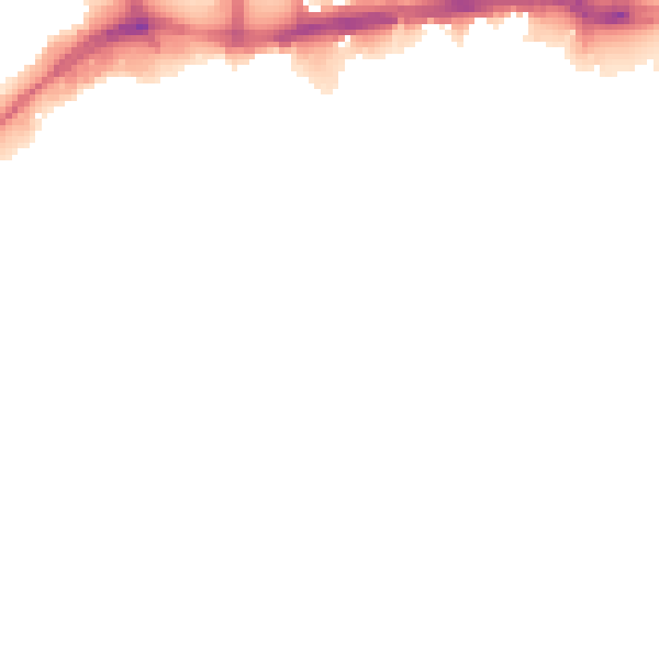 Night-time road noise heatmap for WS1 1NU