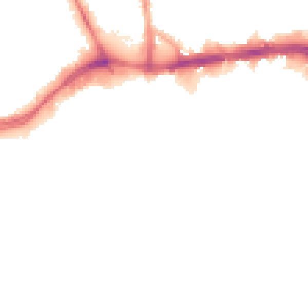 Night-time road noise heatmap for WS1 1NW