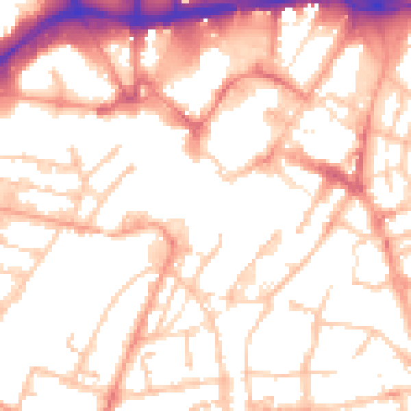 Daytime road noise heatmap for WS1 1NX