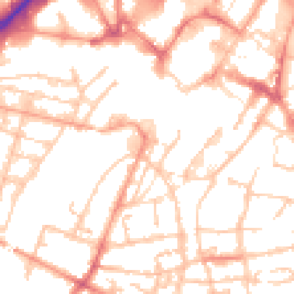 Daytime road noise heatmap for WS1 1PN