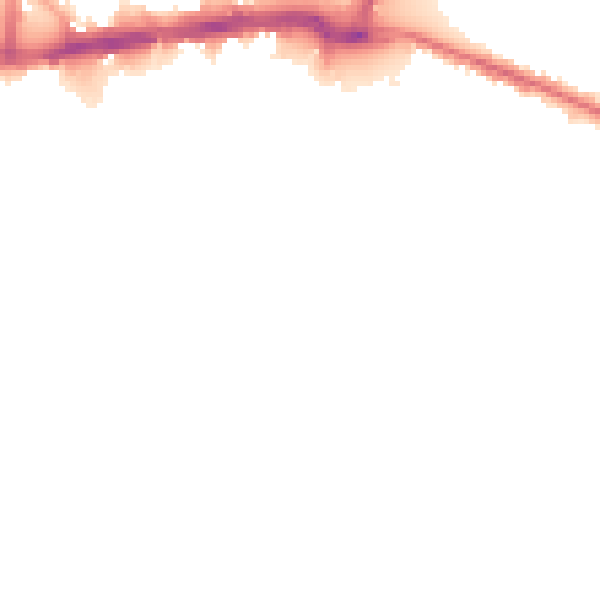 Night-time road noise heatmap for WS1 1QG