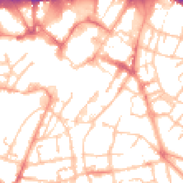 Daytime road noise heatmap for WS1 1QR