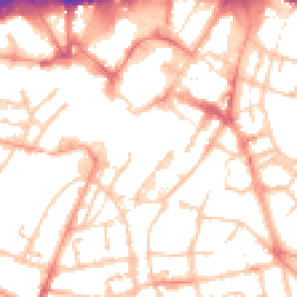 Daytime road noise heatmap for WS1 1QU