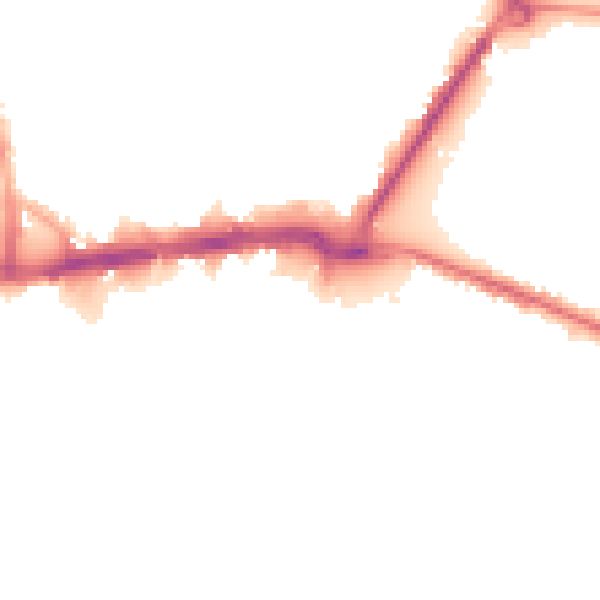 Night-time road noise heatmap for WS1 1TJ