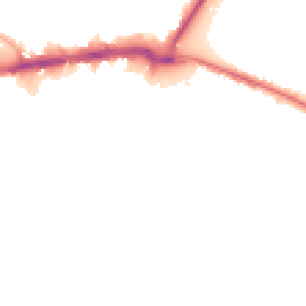 Night-time road noise heatmap for WS1 2AD