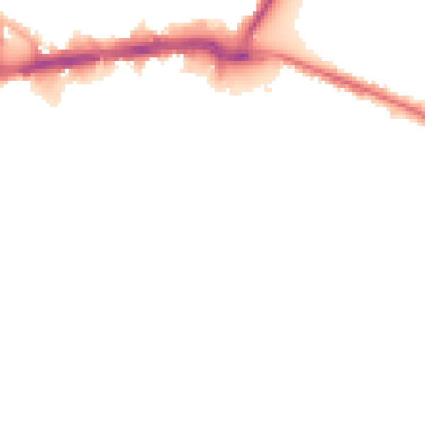 Night-time road noise heatmap for WS1 2AL