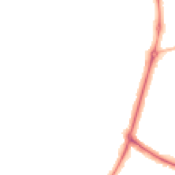 Night-time road noise heatmap for WS1 2NN