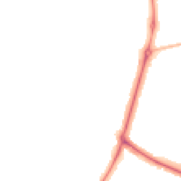Night-time road noise heatmap for WS1 2NP