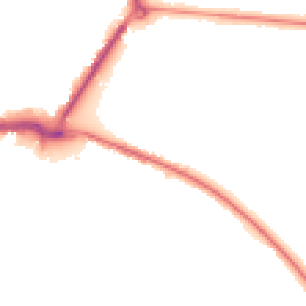 Night-time road noise heatmap for WS1 2QG