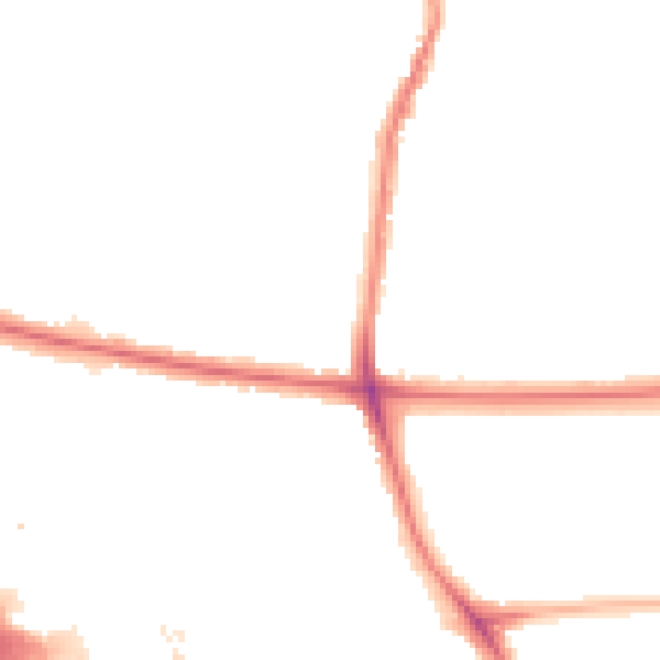 Night-time road noise heatmap for WS1 4BA