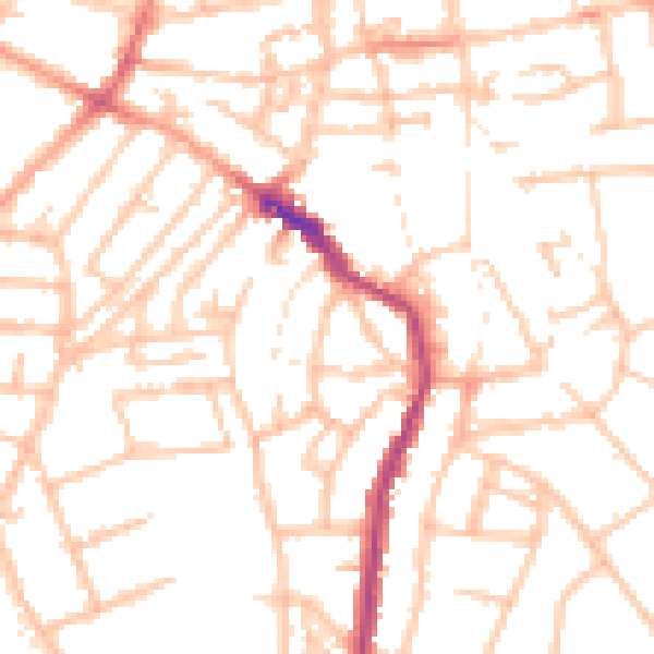 Daytime road noise heatmap for WS1 4BY