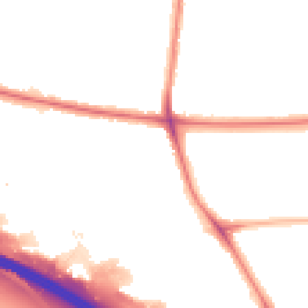 Night-time road noise heatmap for WS1 4ED