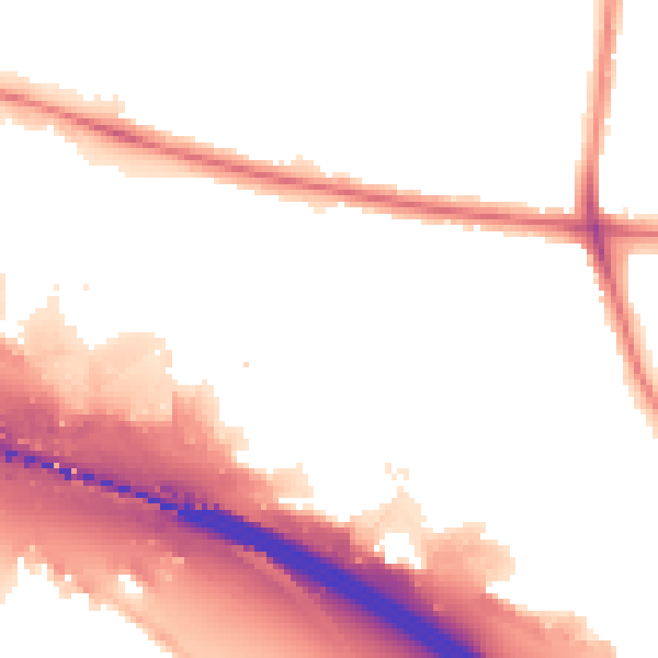 Night-time road noise heatmap for WS1 4NR