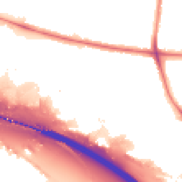Night-time road noise heatmap for WS1 4NS