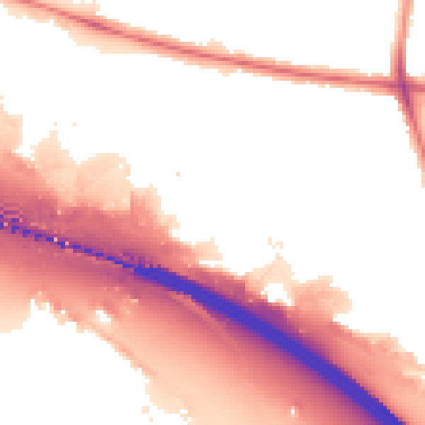 Night-time road noise heatmap for WS1 4NW