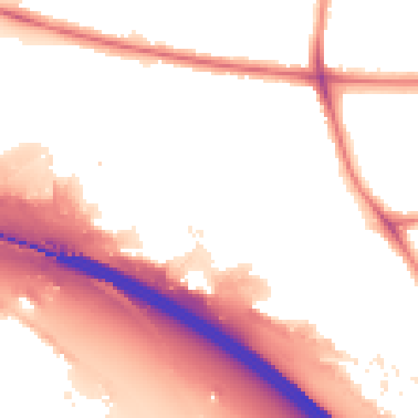 Night-time road noise heatmap for WS1 4PB