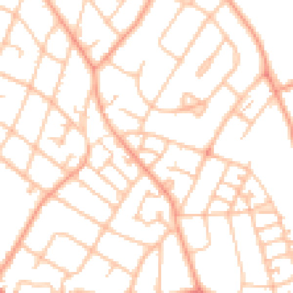 Daytime road noise heatmap for WS3 1BP