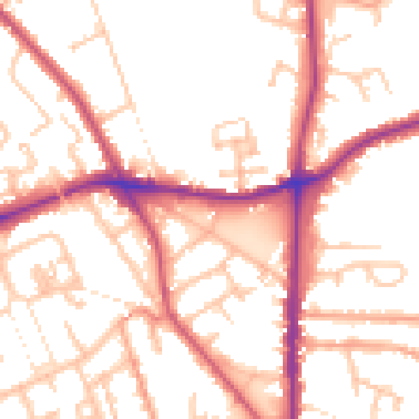 Daytime road noise heatmap for WS3 2HD
