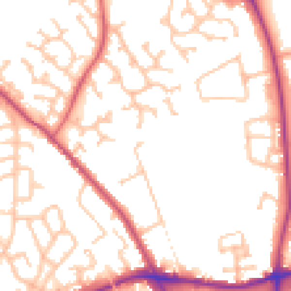 Daytime road noise heatmap for WS3 2JP