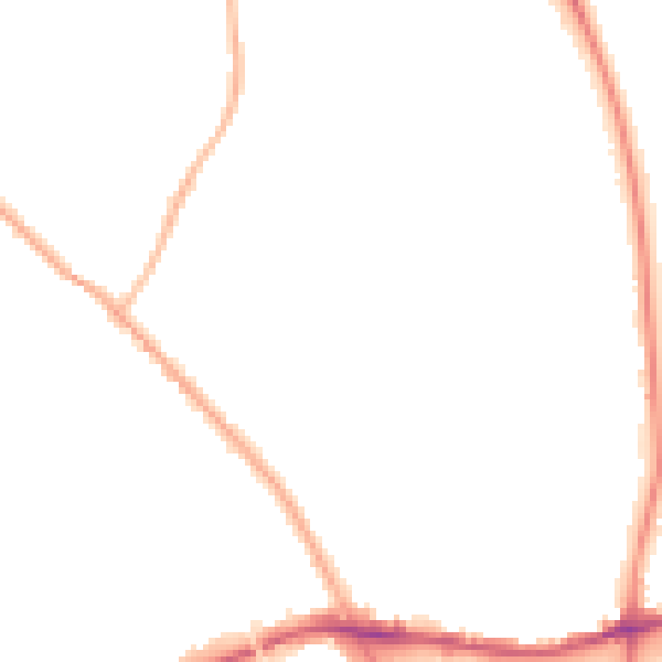 Night-time road noise heatmap for WS3 2JP