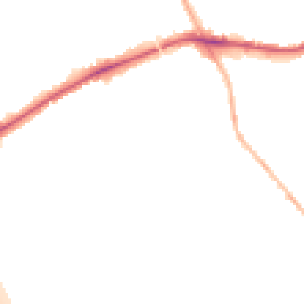 Night-time road noise heatmap for WS3 2NP