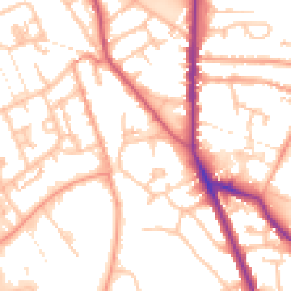 Daytime road noise heatmap for WS3 2PD