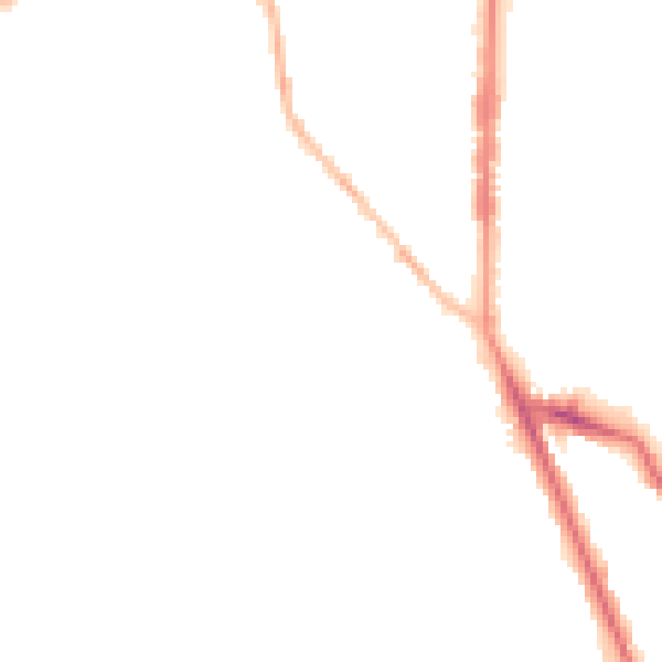 Night-time road noise heatmap for WS3 2PG