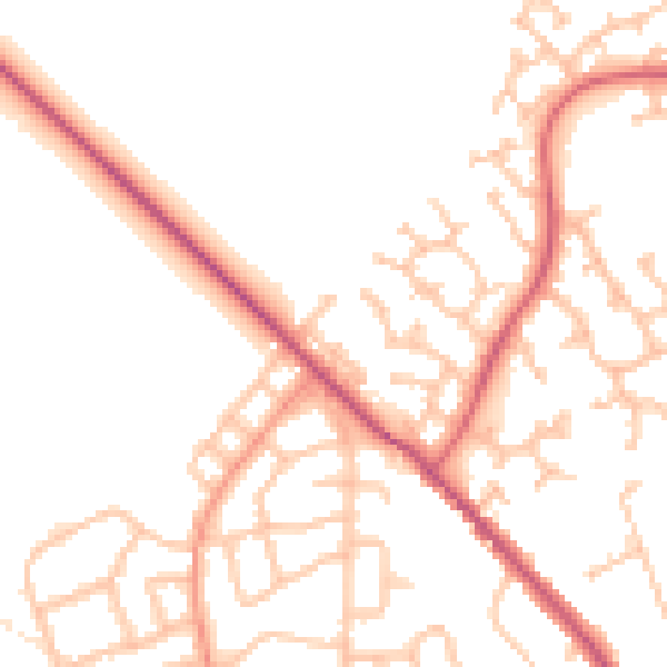 Daytime road noise heatmap for WS3 2PR