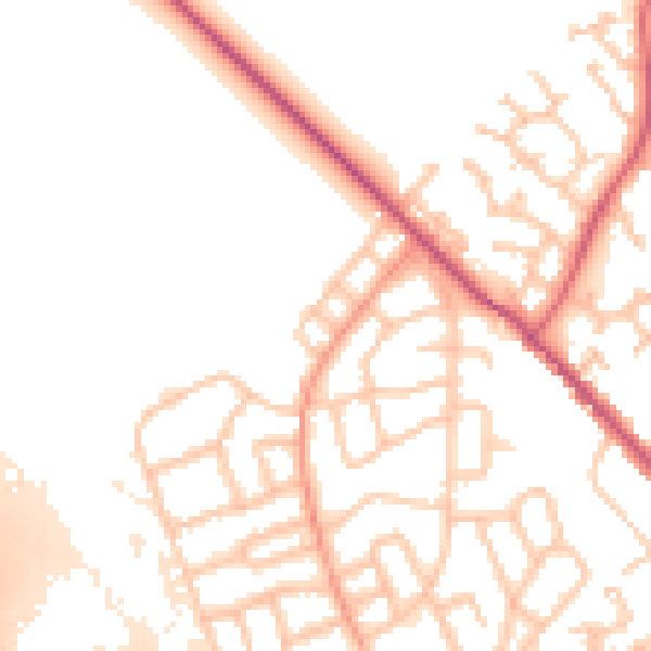 Daytime road noise heatmap for WS3 2TP