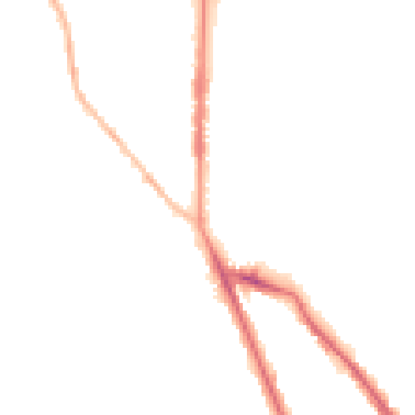 Night-time road noise heatmap for WS3 3JT