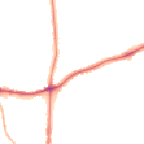 Night-time road noise heatmap for WS3 3LT