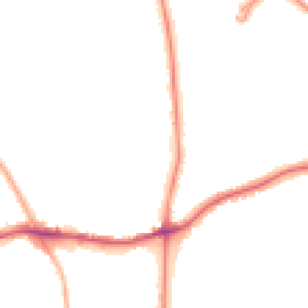 Night-time road noise heatmap for WS3 3NQ