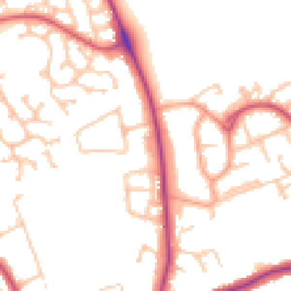 Daytime road noise heatmap for WS3 3PL