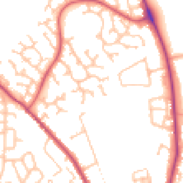 Daytime road noise heatmap for WS3 3XL