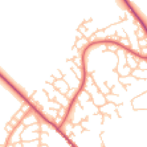 Daytime road noise heatmap for WS3 3YD