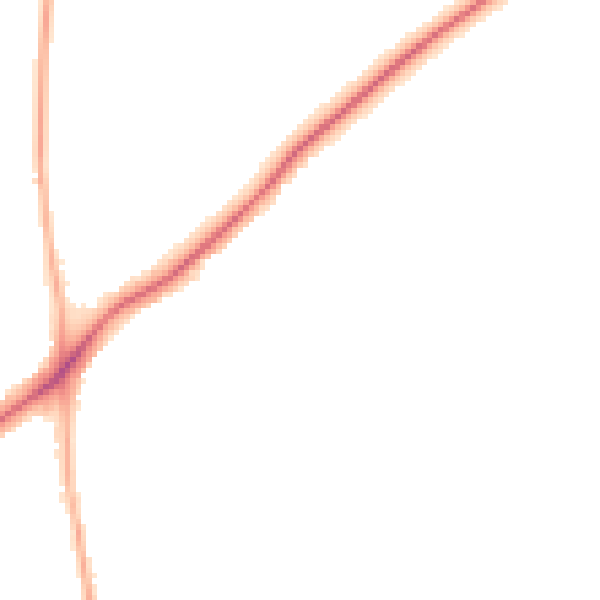 Night-time road noise heatmap for WS3 4EX
