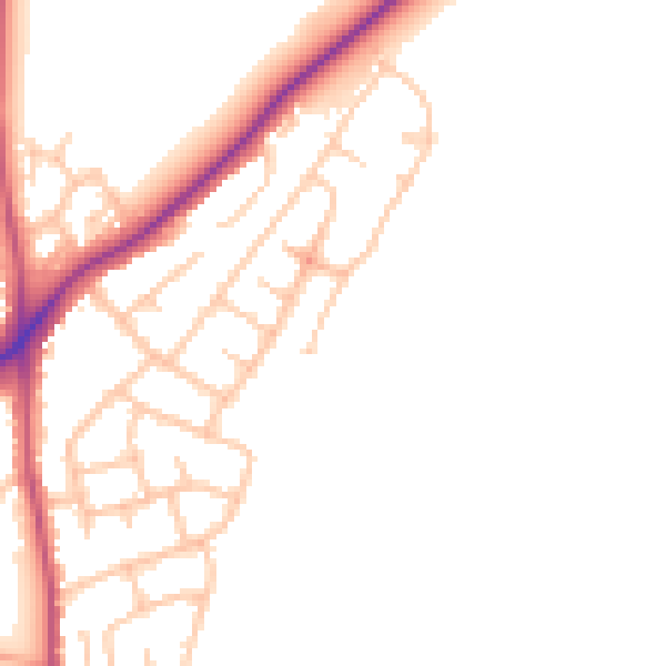 Daytime road noise heatmap for WS3 4PX