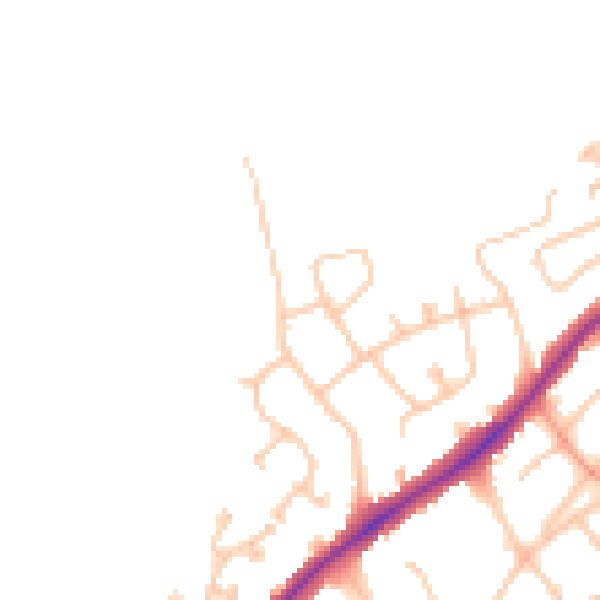 Daytime road noise heatmap for WS3 5DS