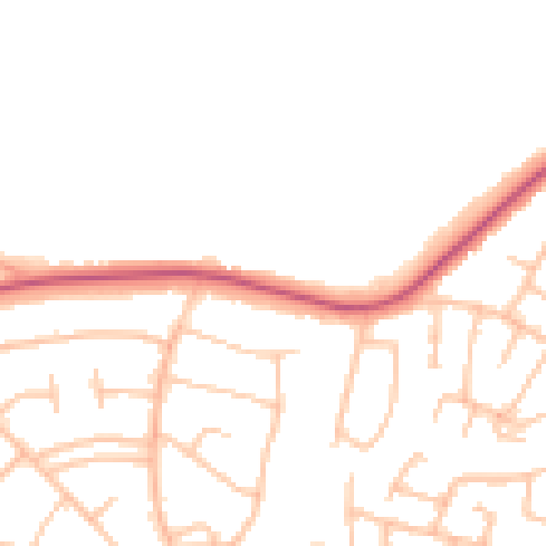 Daytime road noise heatmap for WS5 3AP