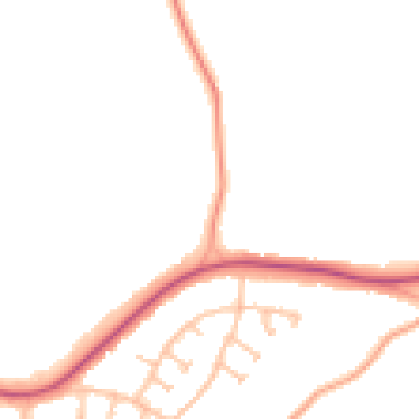 Daytime road noise heatmap for WS5 3AT