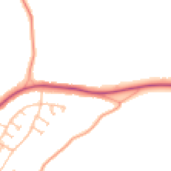 Daytime road noise heatmap for WS5 3AX