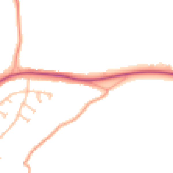 Daytime road noise heatmap for WS5 3AY