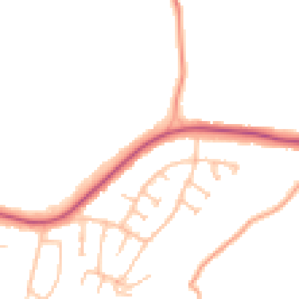Daytime road noise heatmap for WS5 3BA