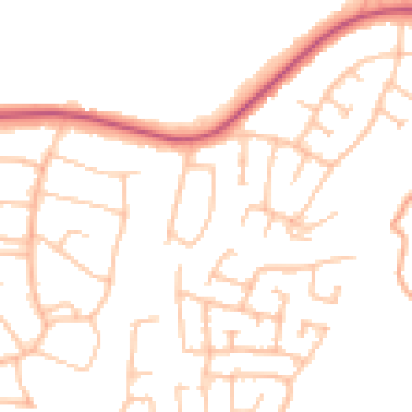 Daytime road noise heatmap for WS5 3BJ