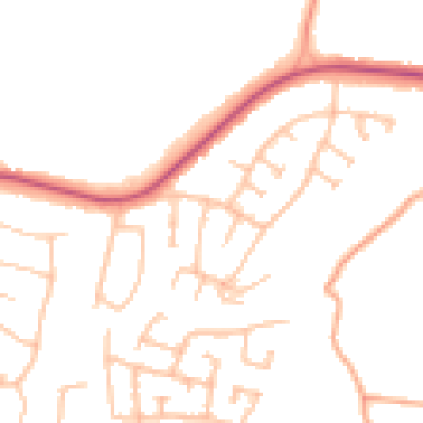 Daytime road noise heatmap for WS5 3DU